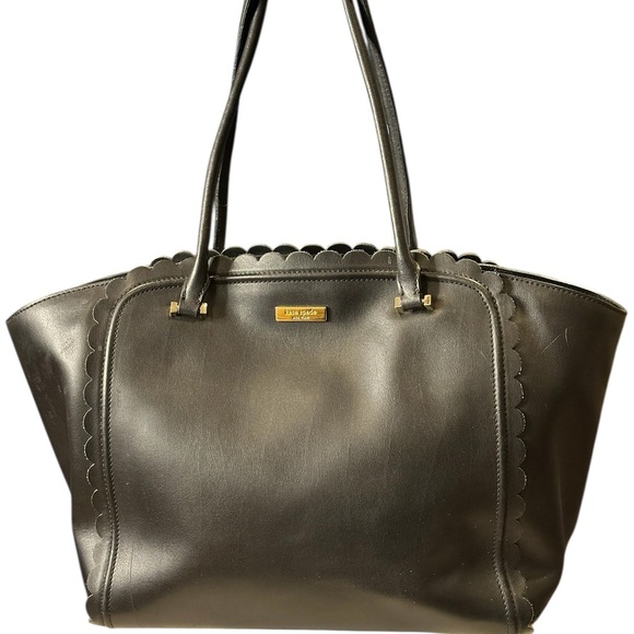 kate spade Handbags - Kate Spade Black Structured Tote Bag